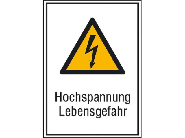 waarschuwings-combibord,v. binnen/buiten,Hoogspanning levensgevaar
