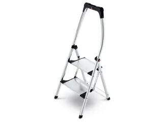vouwtrapje bordes H 490mm 2treden aluminium - 1