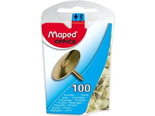 Punaises Maped messing 100 stuks
