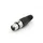 Vrouwelijke 3P Xlr Plug - Vernikkeld - Zwart