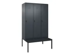 locker voor scheiding van kleding,HxBxD 2120x1200x815mm,3vak