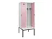 locker met bank,voor scheiding van kleding,HxBxD 2120x800x815mm,2vak