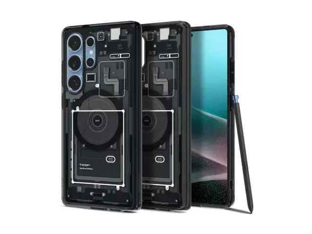 Ultra Hybrid MagFit Samsung Galaxy S25 Ultra Hoesje Zero One Zwart