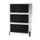 mobiel ladeblok,HxBxD 642x390x436mm,3lade(n),romp wit,front zwart