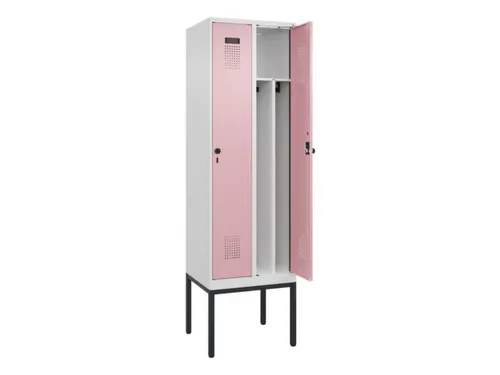 locker voor scheiding van kleding,HxBxD 2120x600x500mm,2vak