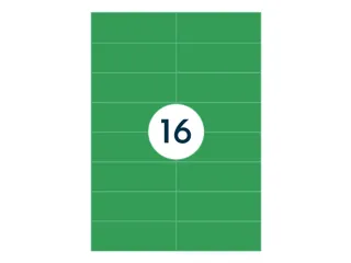 Gekleurde Etiketten 105x37mm Groen 42517 1000 Vel - 3