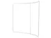Beurswand Zipper-Wall Curved Basic 500x230cm