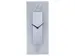 Wandklok Nextime 20x50cm glas Frosted/Mirror Dali