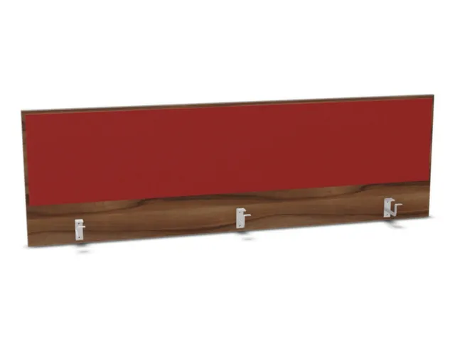 opzetpaneel bureau aanbouw achter NP-tiepolo nut BN4011-rood 1800mm