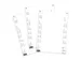 Papieren inserts voor documenthouders 297x74mm (40 kaartjes)