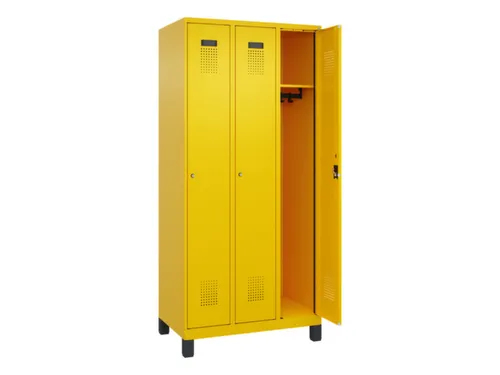 locker,HxBxD 1950x900x500mm,3vak,vak B 300mm,cil.-slot,voeten