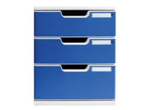 OUTLET Ladenblok MODULO A4 3 laden Classic Blauw Grijs