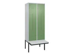 Z-garderobekast,HxBxD 2120x800x815mm,4vak,vak B 400mm,cil.-slot