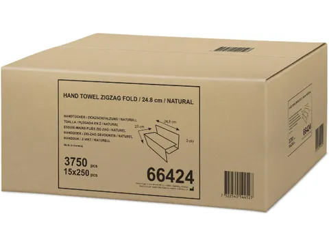 Handdoek ZZ-vouw Natural 3.750 stuks