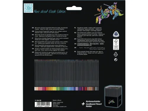Kleurpotlood Black Edition 50 stuks in karton etui