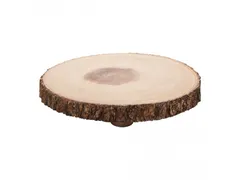 Emga Serveerplank Boomstronk Mini Rond Hout 20/25cm