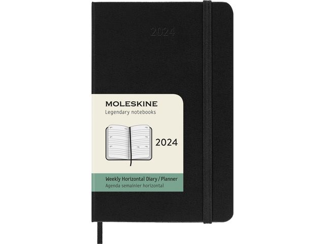 Agenda 2024 Moleskine Planner Weekly Pocket 12 mois 7 jours/2 pages 14