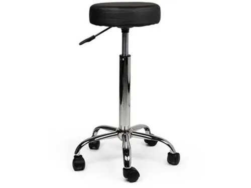 Tabouret Kruk Zwart Hoge Gasveer Zonder Rugleuning