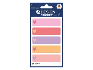 Foliesticker Z-design watervast, Hartjes, pakje à 2 vel - 1
