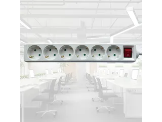 Stekkerdoos BRASQ 6 voudig 3 meter wit - 9