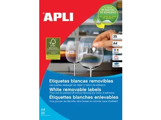 Apli Afneembare Witte Etiketten 35.6x16.9mm - 1