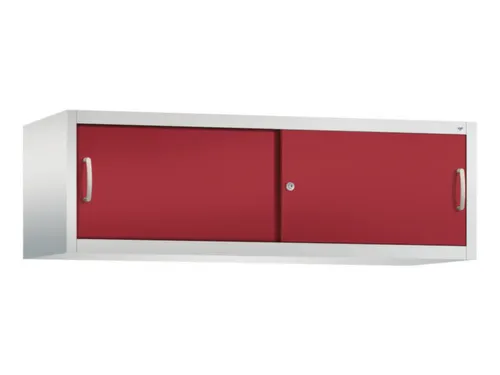 opzetkast,v. schuifdeurkast,romp RAL7035,front RAL3003