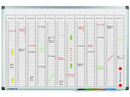 Planner Jaar Legamaster Premium Verticaal 60x90cm
