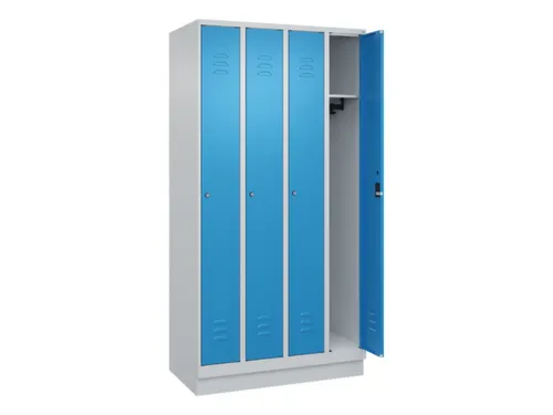 locker,HxBxD 1950x1000x500mm,4vak,vak B 250mm,cil.-slot,sokkel