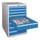 ladekast 800x500x600mm 8laden cilinderslot RAL7035 front RAL5012