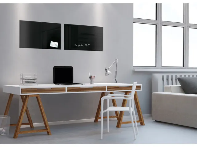 glasmagneetbord Sigel Artverum 60x40x1.5cm zwart