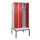 locker met bank,voor scheiding van kleding,HxBxD 2120x900x815mm,3vak