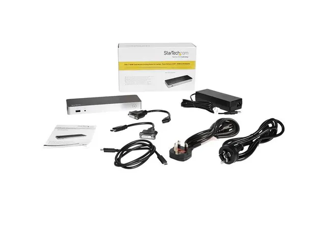 Dual-Monitor Usb-C Docking Station Met Mst 5X Usb 3.0 Poorten