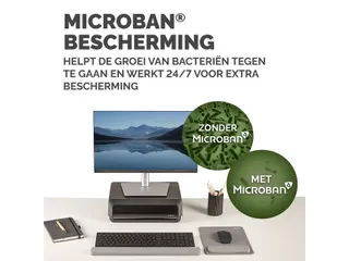 Muismat met polssteun Fellowes Breyta XL grijs 21x28cm - 12
