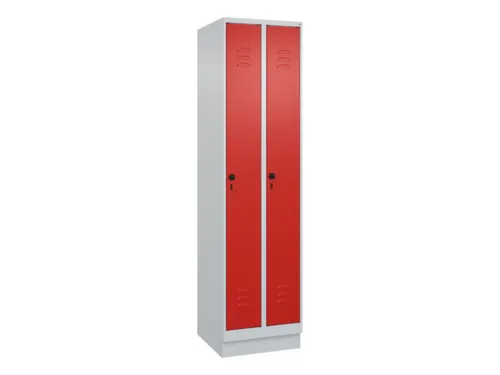 locker,HxBxD 1950x500x500mm,2vak,vak B 250mm,draaigrendel,sokkel