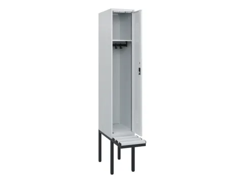 locker met bank,HxBxD 1950x300x815mm,1vak,vak B 300mm,cilinderslot