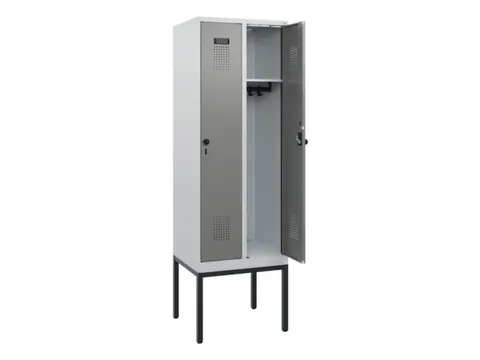 schoollocker,HxBxD 1950x600x500mm,2vak,vak B 300mm,draaigrendel