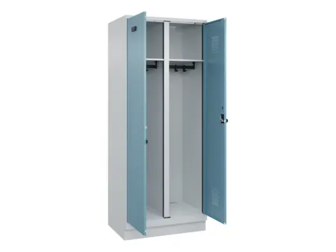 locker voor scheiding van kleding,HxBxD 1950x800x500mm,2vak
