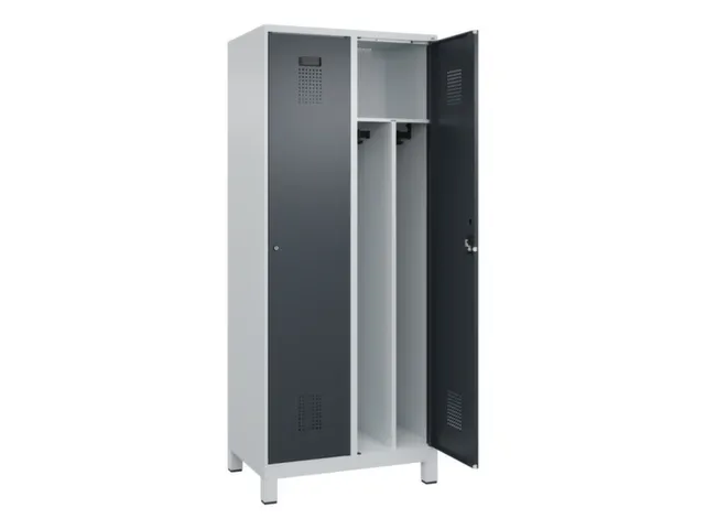 locker voor scheiding van kleding,HxBxD 1950x800x500mm,2vak