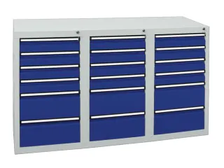 ladekast,HxBxD 900x1500x500mm,18lade(n),centr. vergrendeling - 3