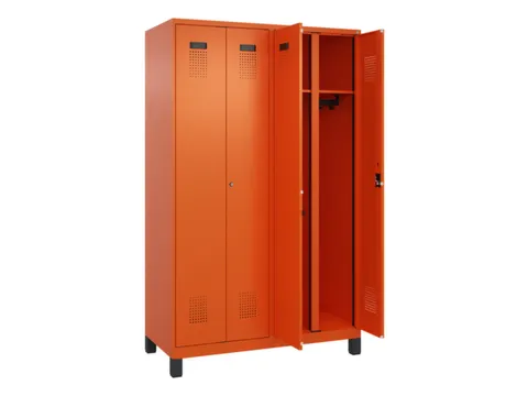locker voor scheiding van kleding,HxBxD 1950x1200x500mm,4vak