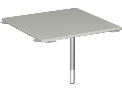 koppelelement voor bureau,90 °,HxBxD 680-820x800x800mm,blad lichtgrij