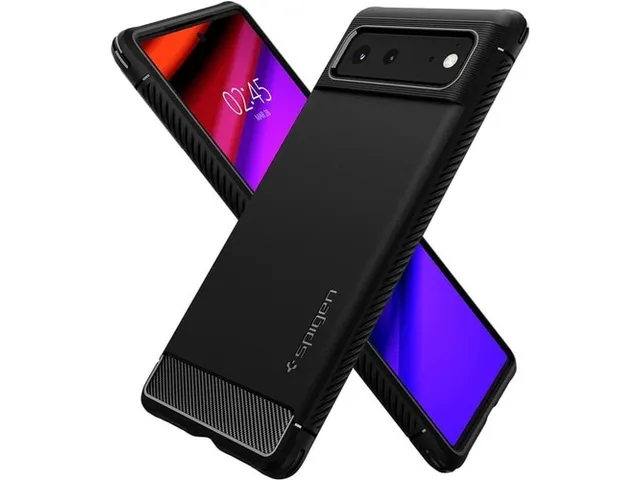 Spigen Case ACS03437 Pixel 6 Rugged Armor mat zwart