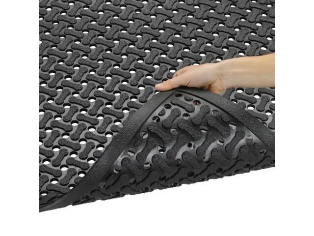 werkplekmat,mat,HxLxB 8,5x900x600mm,rubber,geperforeerd,antislip