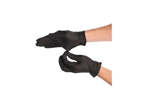 Handschoen CMT M (7-8) soft nitril zwart 100 stuks