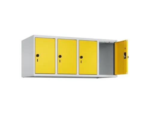 opzetkast,v. locker,4vak.,vak B 300mm,HxBxD 500x1200x500mm