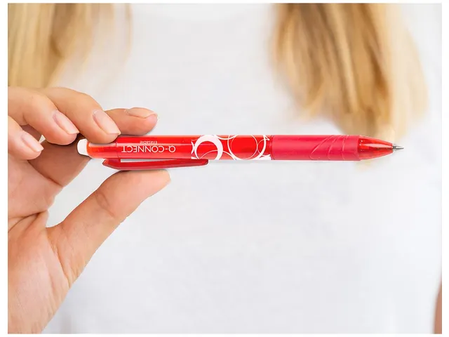 Roller À Encre Gel, Effaçable, Rouge