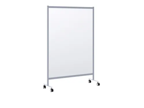 mobiel hygiënescherm 1800x1200x390mm enkel veld PMMA