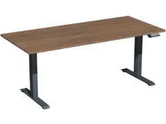 Bureau à hauteur réglable élec. HxlxP 630-1280x1800x800mm