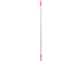 Vikan Hygiene aluminium steel 1260mm Ø25mm roze met schroefdraad - 1