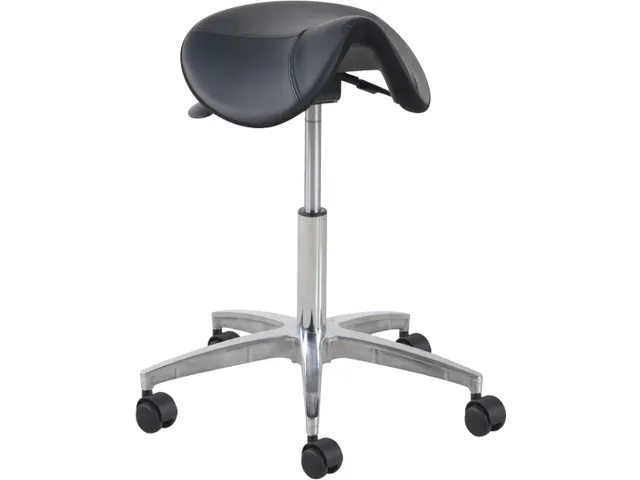 Zadelkruk Matera Medium Aluminium Splitleder 540-720mm gasveer wielen